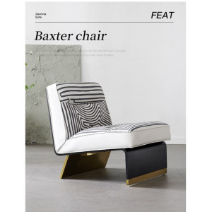 Simple Italian-style single sofa Baxter luxe lounge chair意式简约单人沙发Baxter 无扶轻奢客厅休闲椅
