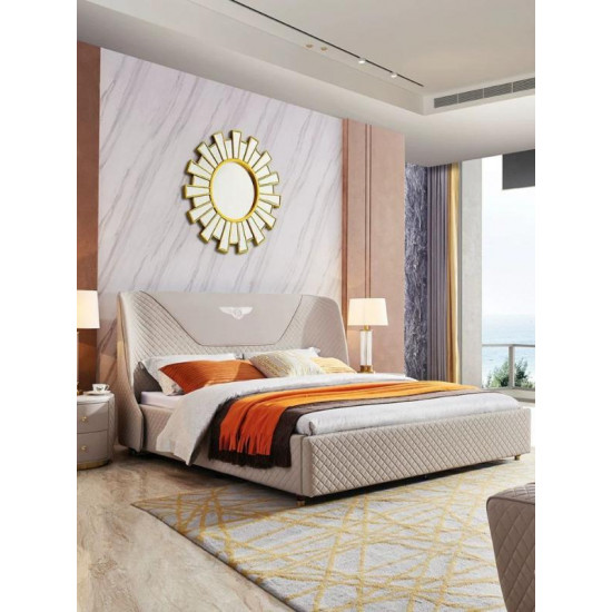 Modern light luxury double bed