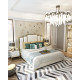 Modern light luxury double bed
